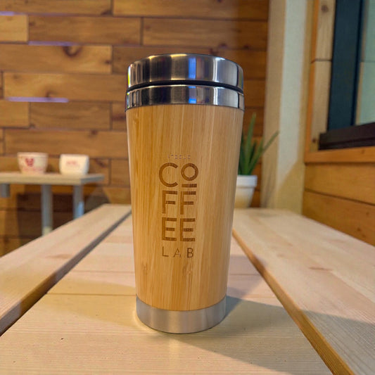 Bamboo and stainless steel travel cup 500 mL